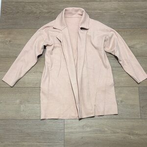 Women's Small Nude Open Front Sweater